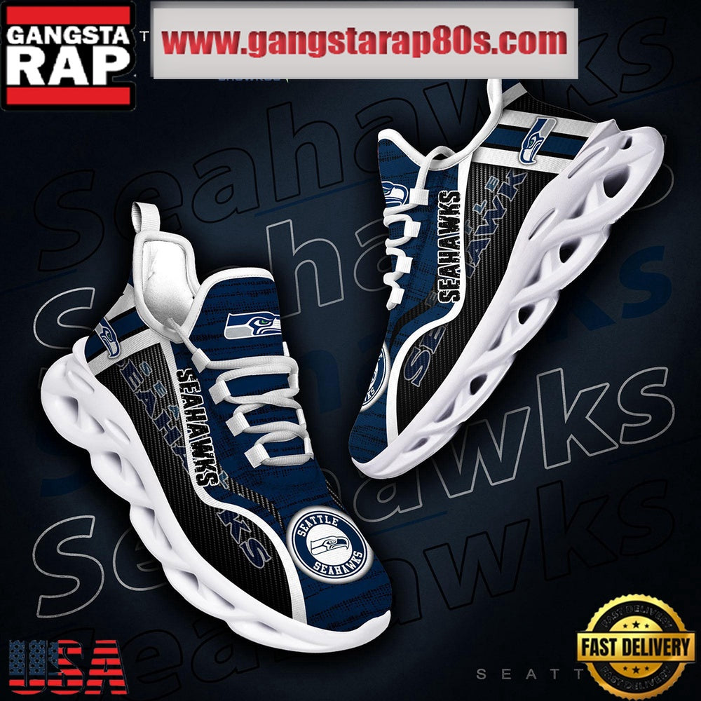 NFL Seattle Seahawks Unique Design Max Soul Shoes Running Sneakers