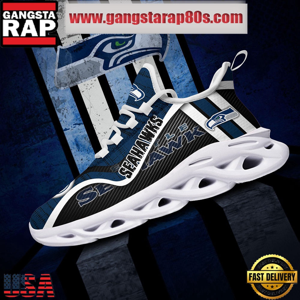 NFL Seattle Seahawks Unique Design Max Soul Shoes Running Sneakers