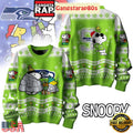 NFL Seattle Seahawks x Peanuts Snoopy New Design 2025 Ugly Christmas Sweater
