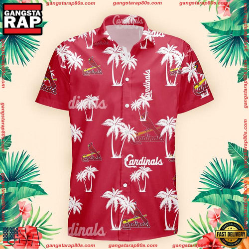 NFL St. Louis Cardinals Palm Tree Pattern Hawaii Shirt