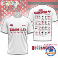 NFL Tampa Bay Buccaneers 2025 SCHEDULE All Over Print Shirt, 2025 Football Schedule Shirts