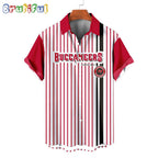 NFL Tampa Bay Buccaneers Classic Retro Mascot Line Summer Beach Hawaiian Shirt