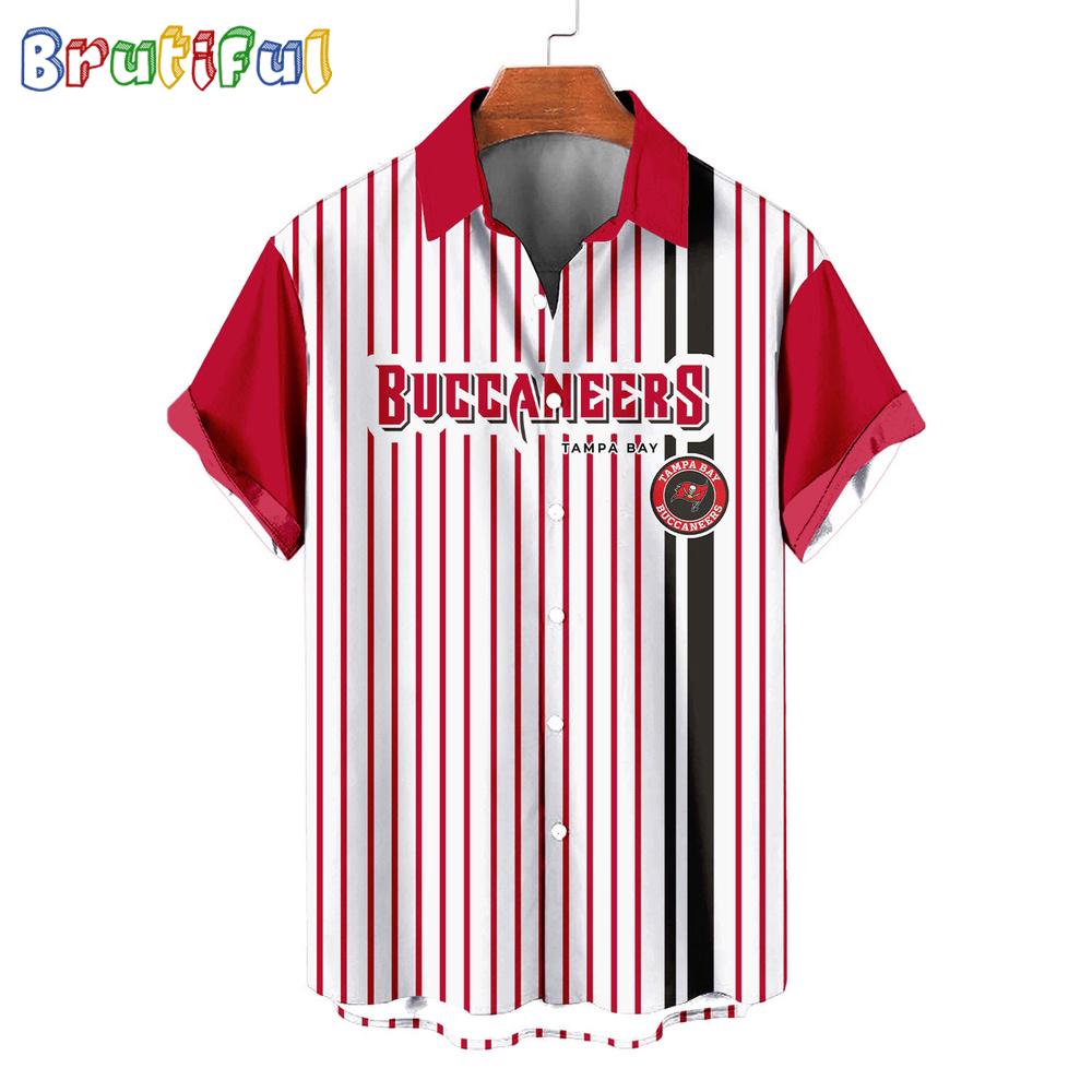 NFL Tampa Bay Buccaneers Classic Retro Mascot Line Summer Beach Hawaiian Shirt