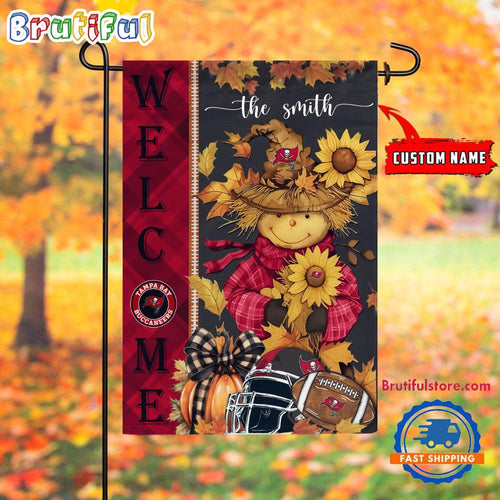 NFL Tampa Bay Buccaneers Football Special Scarecrow Halloween Garden Flag