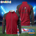NFL Tampa Bay Buccaneers Football Team Custom Name Standing Neck Zipper Jacket