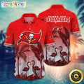 NFL Tampa Bay Buccaneers Hawaii Shirt Flamingo And Flower Funny Aloha Shirt