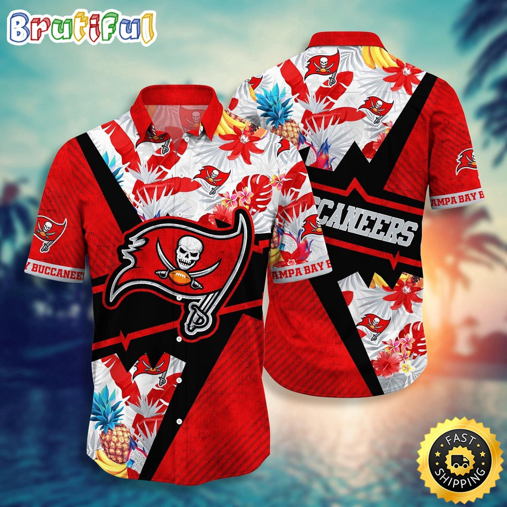 NFL Tampa Bay Buccaneers Hawaii Shirt Flower Island Inspired Apparel