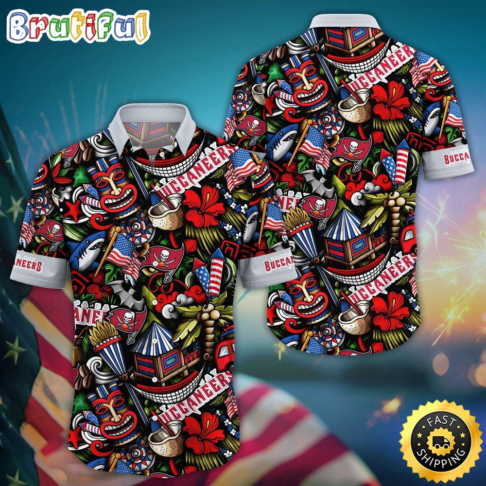NFL Tampa Bay Buccaneers Hawaii Shirt Tiki Me Off Aloha Shirt