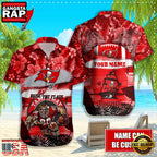 NFL Tampa Bay Buccaneers Mascot Football Aloha Hawaiian Shirt