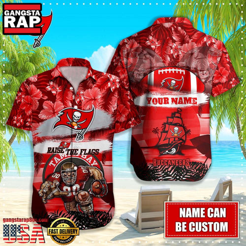 NFL Tampa Bay Buccaneers Mascot Football Hawaiian Shirt For Men Women
