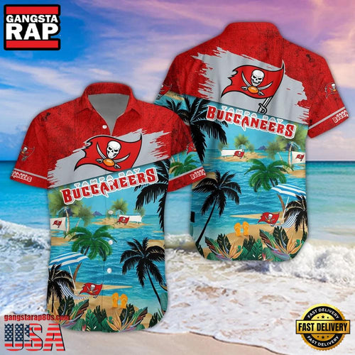 NFL Tampa Bay Buccaneers Hot Summer Aloha Hawaiian Shirt
