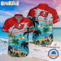 NFL Tampa Bay Buccaneers Palm Tree Summer Beach Aloha Hawaiian Shirt