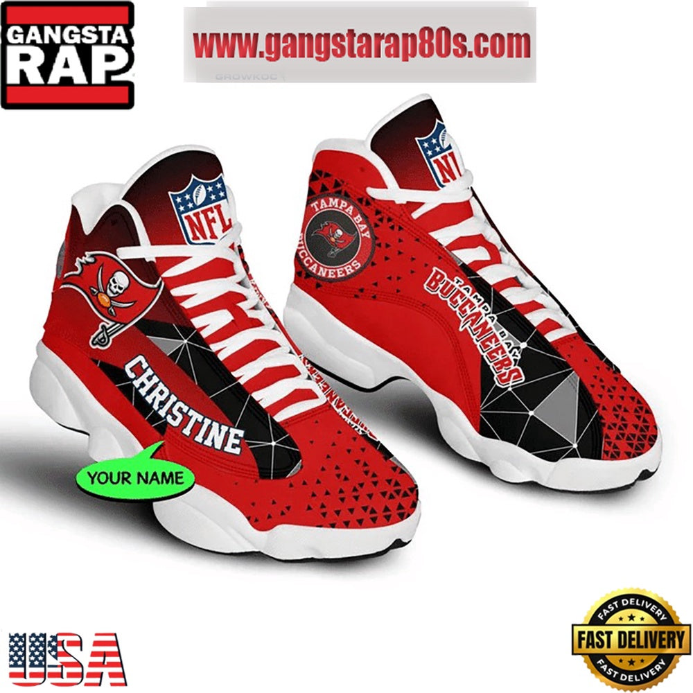 NFL Tampa Bay Buccaneers Personalized Air Jordan 13 Sport Shoes