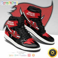 NFL Tampa Bay Buccaneers Red Black Air Jordan 1 High Sneakers