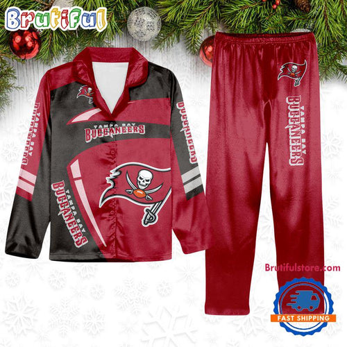 NFL Tampa Bay Buccaneers Special Football Team Winter Season Satin Pajamas Set