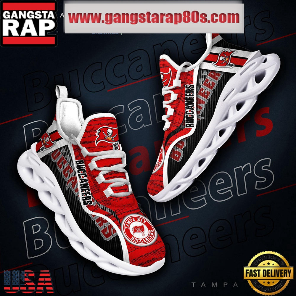 NFL Tampa Bay Buccaneers Unique Design Max Soul Shoes Running Sneakers