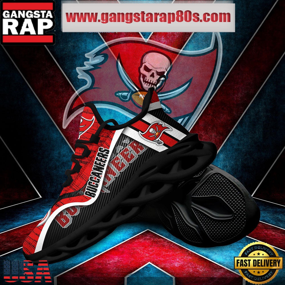 NFL Tampa Bay Buccaneers Unique Design Max Soul Shoes Running Sneakers