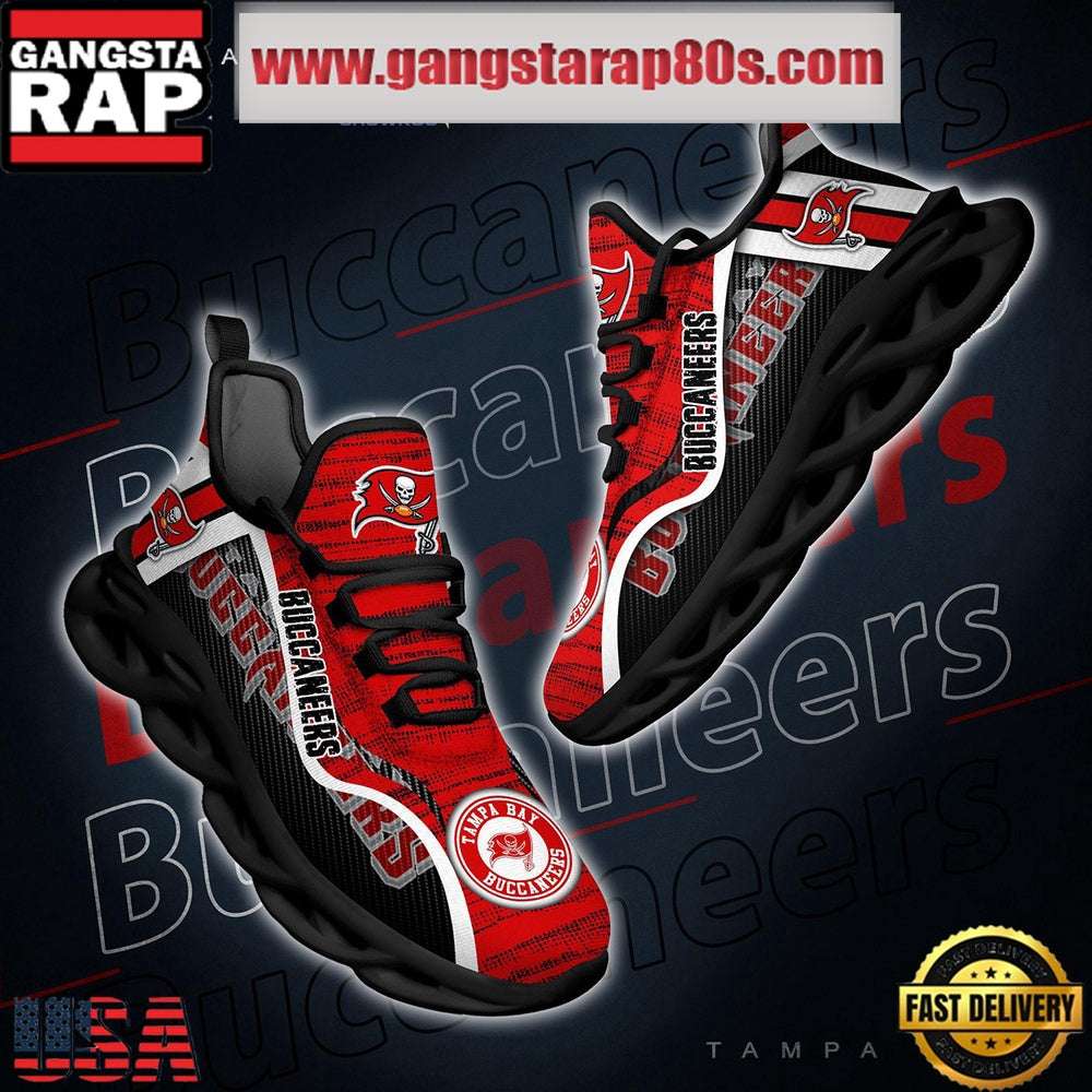 NFL Tampa Bay Buccaneers Unique Design Max Soul Shoes Running Sneakers
