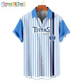 NFL Tennessee Titans Classic Retro Mascot Line Summer Beach Hawaiian Shirt