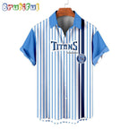 NFL Tennessee Titans Classic Retro Mascot Line Summer Beach Hawaiian Shirt