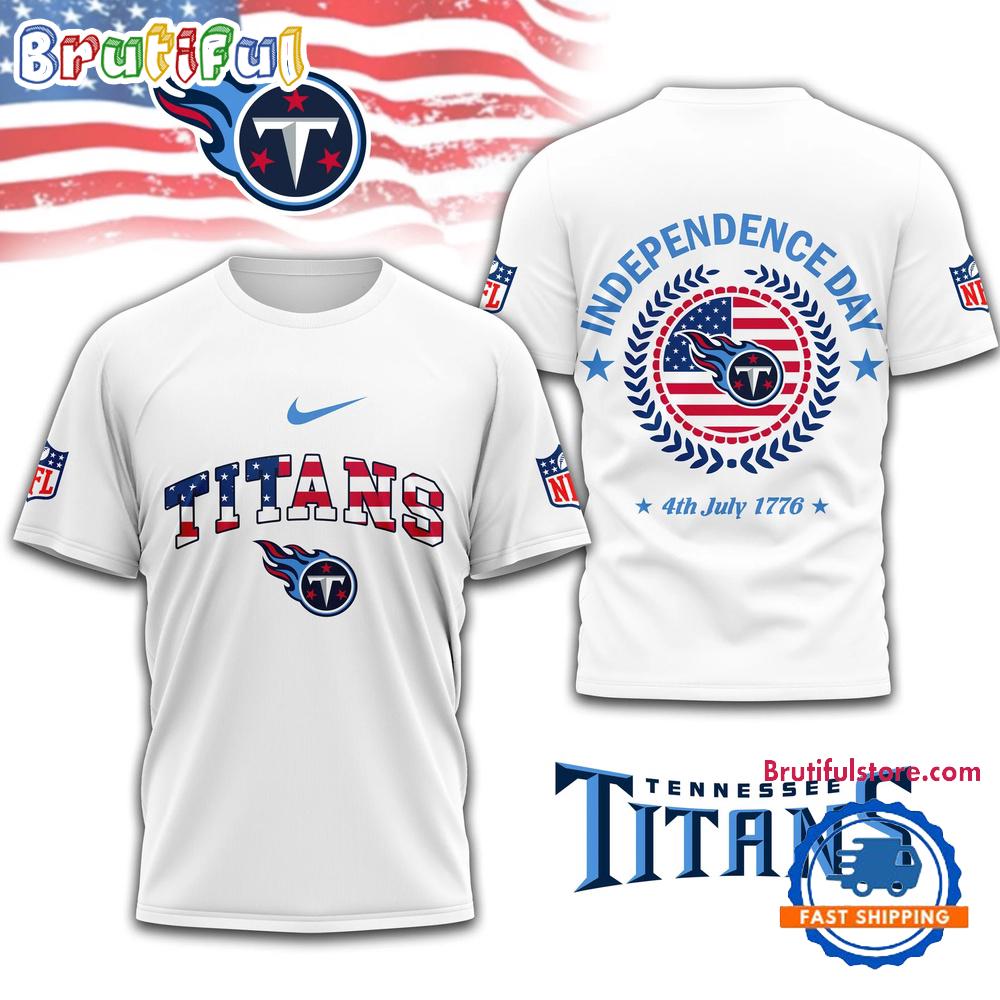 NFL Tennessee Titans Football Team Independence Day New Design 3D Shirt