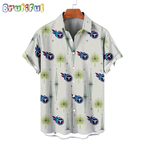 NFL Tennessee Titans Football Team Logo Funny Aloha Hawaiian Shirt