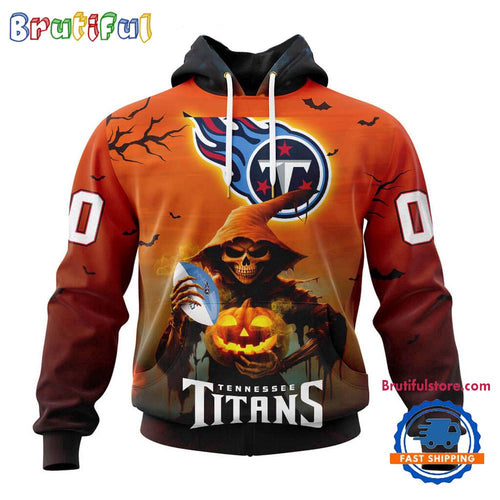 NFL Tennessee Titans Ghost Witches Halloween Custom Hoodie