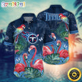 NFL Tennessee Titans Hawaii Shirt Flamingo And Flower Aloha Shirt