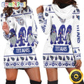 NFL Tennessee Titans Hoodie Dress Gnomes All Over Print Hoodie Women
