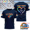 NFL Tennessee Titans LGBT Happy Pride Month 2025 3D T Shirt