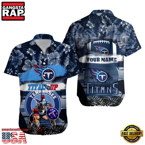 NFL Tennessee Titans Mascot Football Aloha Hawaiian Shirt