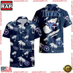 NFL Tennessee Titans Palm Tree Pattern Hawaii Shirt
