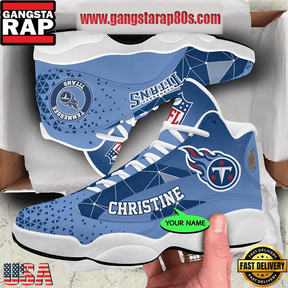 NFL Tennessee Titans Personalized Air Jordan 13 Sport Shoes
