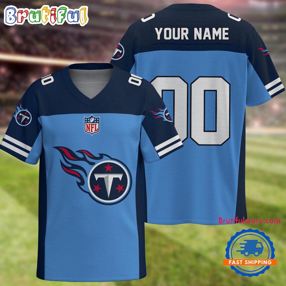NFL Tennessee Titans Team New Season Personalized Football Jersey