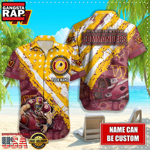 NFL Washington Commanders American Flag custom Hawaiian Shirts For Men Women