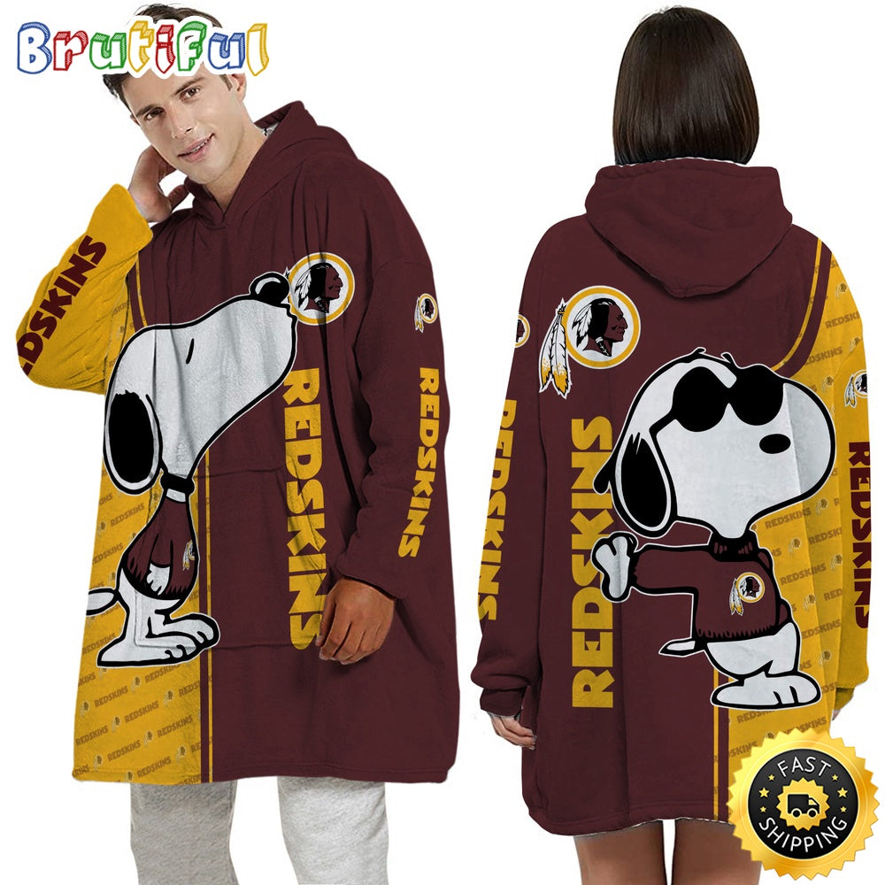 NFL Washington Commanders Blanket Hoodie For Fans Unisex Hoodie