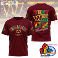 NFL Washington Commanders Football Team 2025 Juneteenth Freedom Day Unisex 3D Shirt