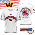 NFL Washington Commanders Football Team Independence Day New Design 3D Shirt