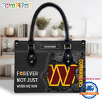 NFL Washington Commanders Forever Not Just When We Win Women’s Leather Hand Bag