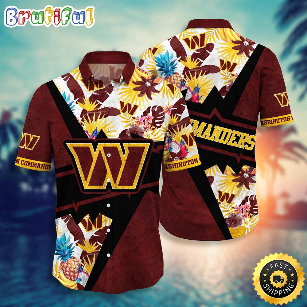 NFL Washington Commanders Hawaii Shirt Flower Island Inspired Apparel