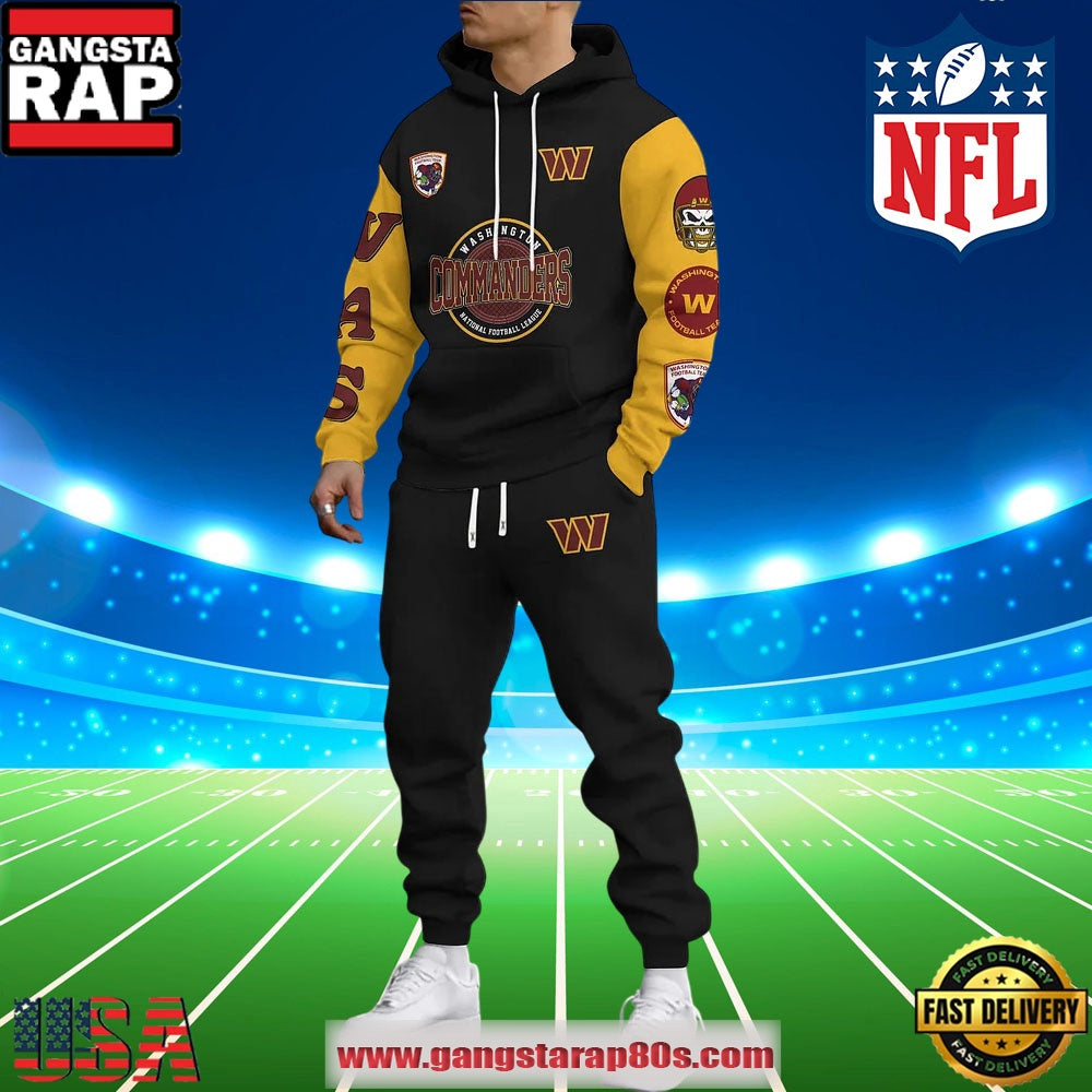NFL Washington Commanders Holiday Christmas Hoodie Joggers Set