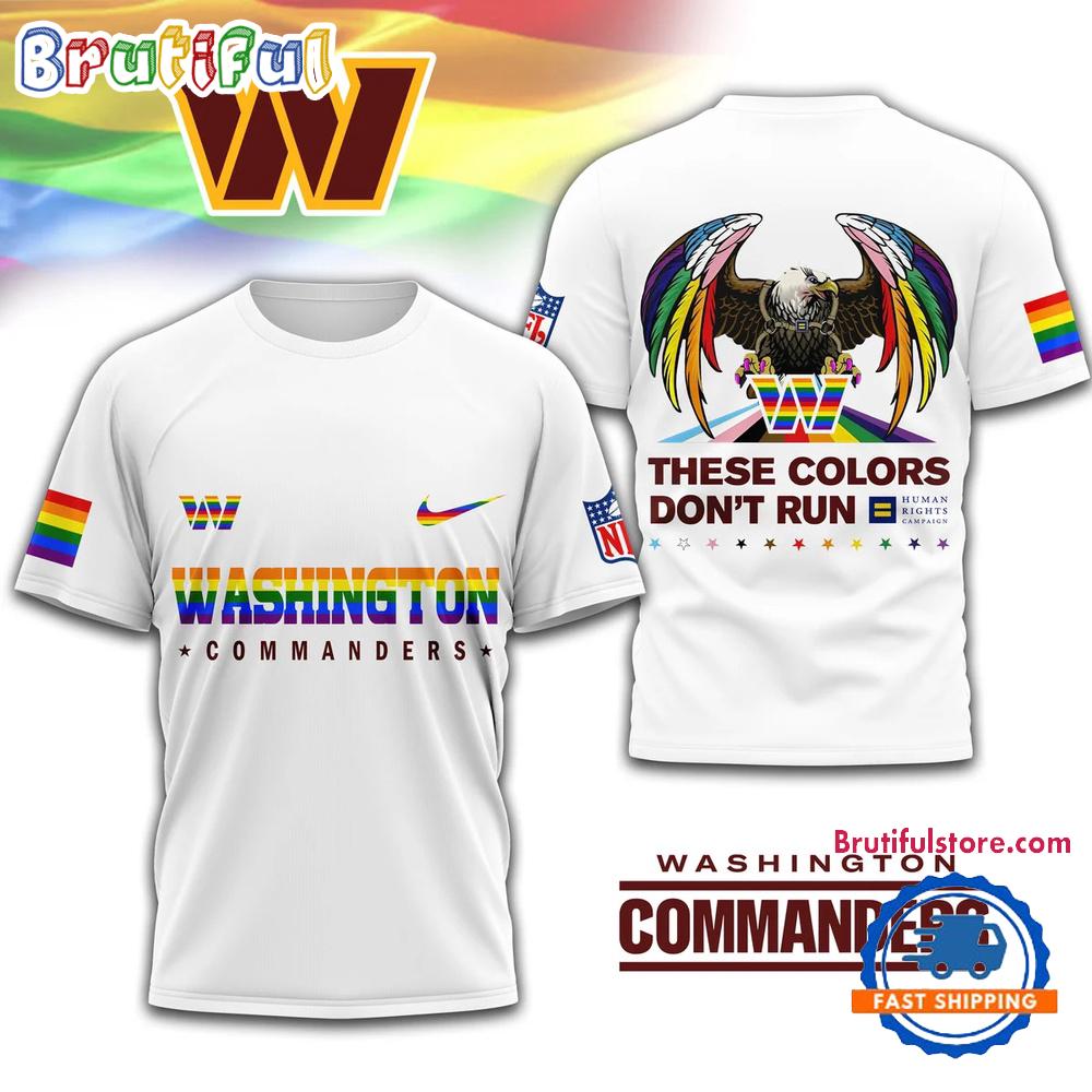 NFL Washington Commanders Human Rights Campaign LGBT Pride Month 3D T Shirt