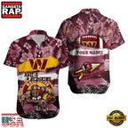 NFL Washington Commanders Mascot Football Aloha Hawaiian Shirt