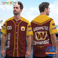 NFL Washington Commanders Personalized Baseball Jersey