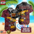 NFL Washington Commanders Retro Custom Hawaiian Shirts For Men Women