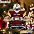 NFL Washington Commanders Special Football Game Player Christmas Ornament