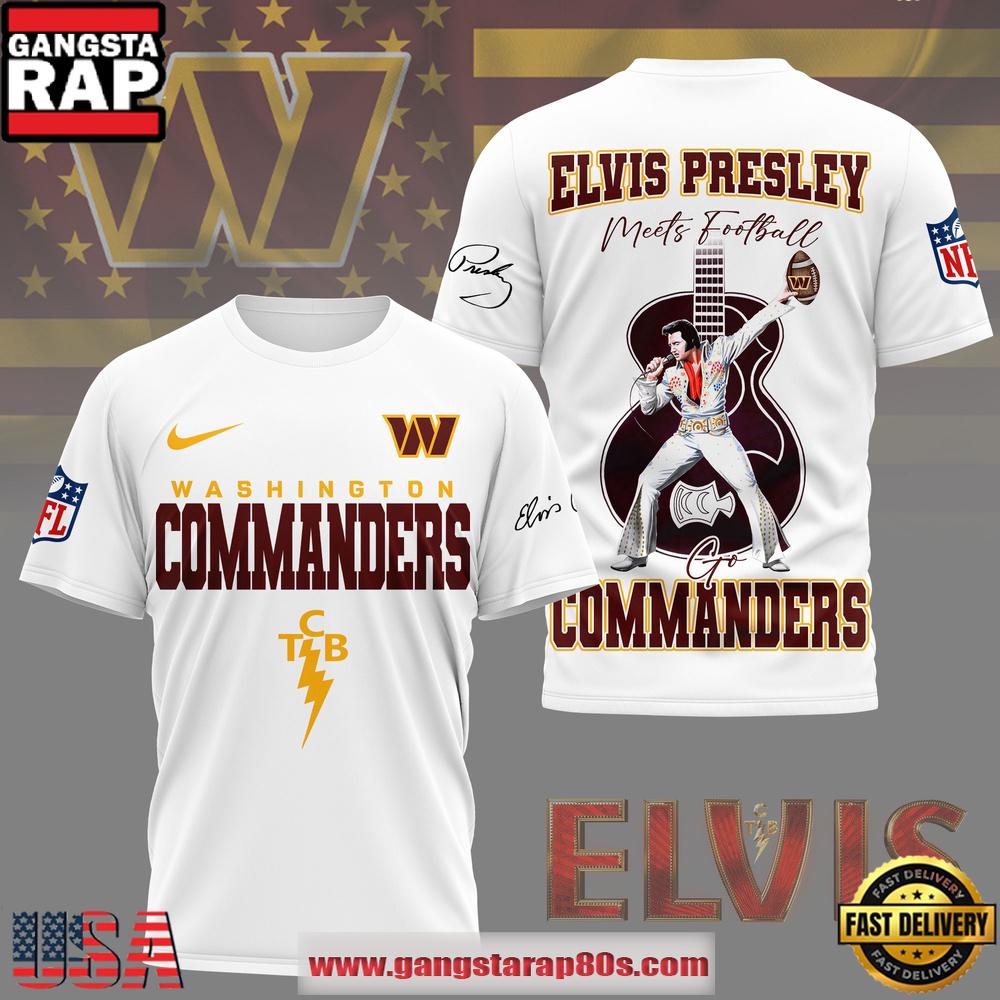 NFL Washington Commanders x Elvis Presley 2026 Unisex T-Shirt