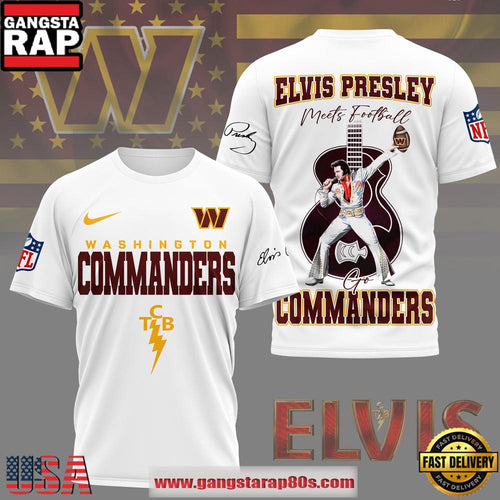 NFL Washington Commanders x Elvis Presley 2026 Unisex T-Shirt