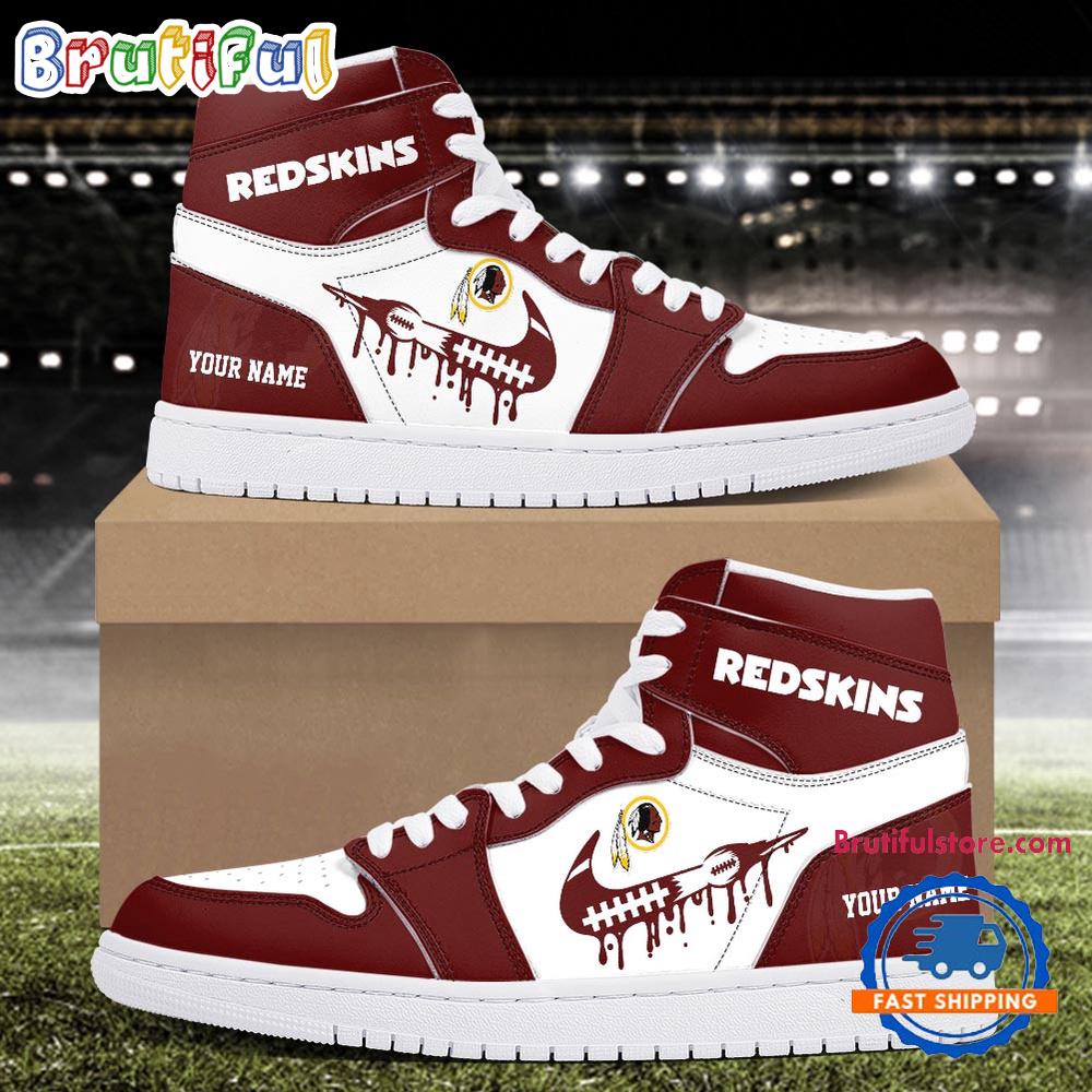 NFL Washington Redskin New Season Custom Air Jordan 1 Hightop Shoes