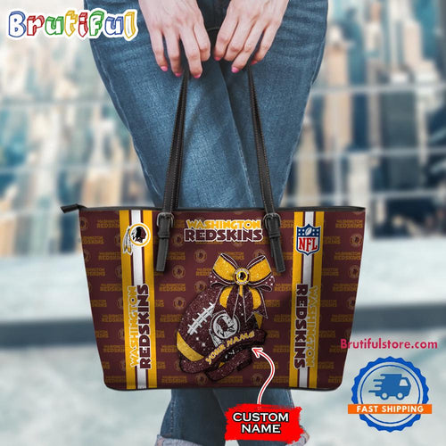 NFL Washington Redskins Football Team Women’s Leather Tote Bag